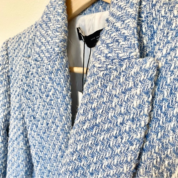 NWT Zara Double Breasted Textured Weave Blazer S - Picture 12 of 16